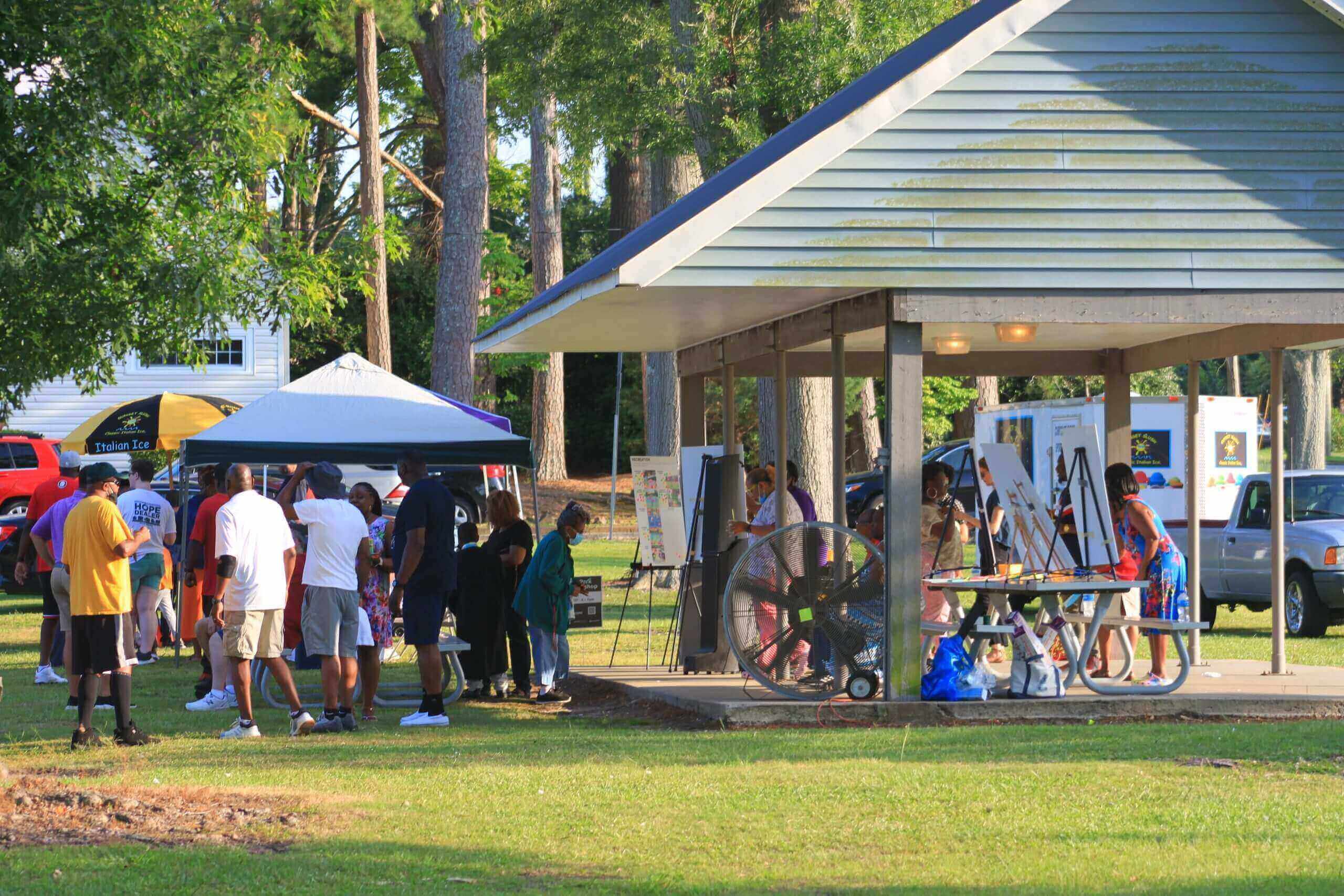 pavilion in park