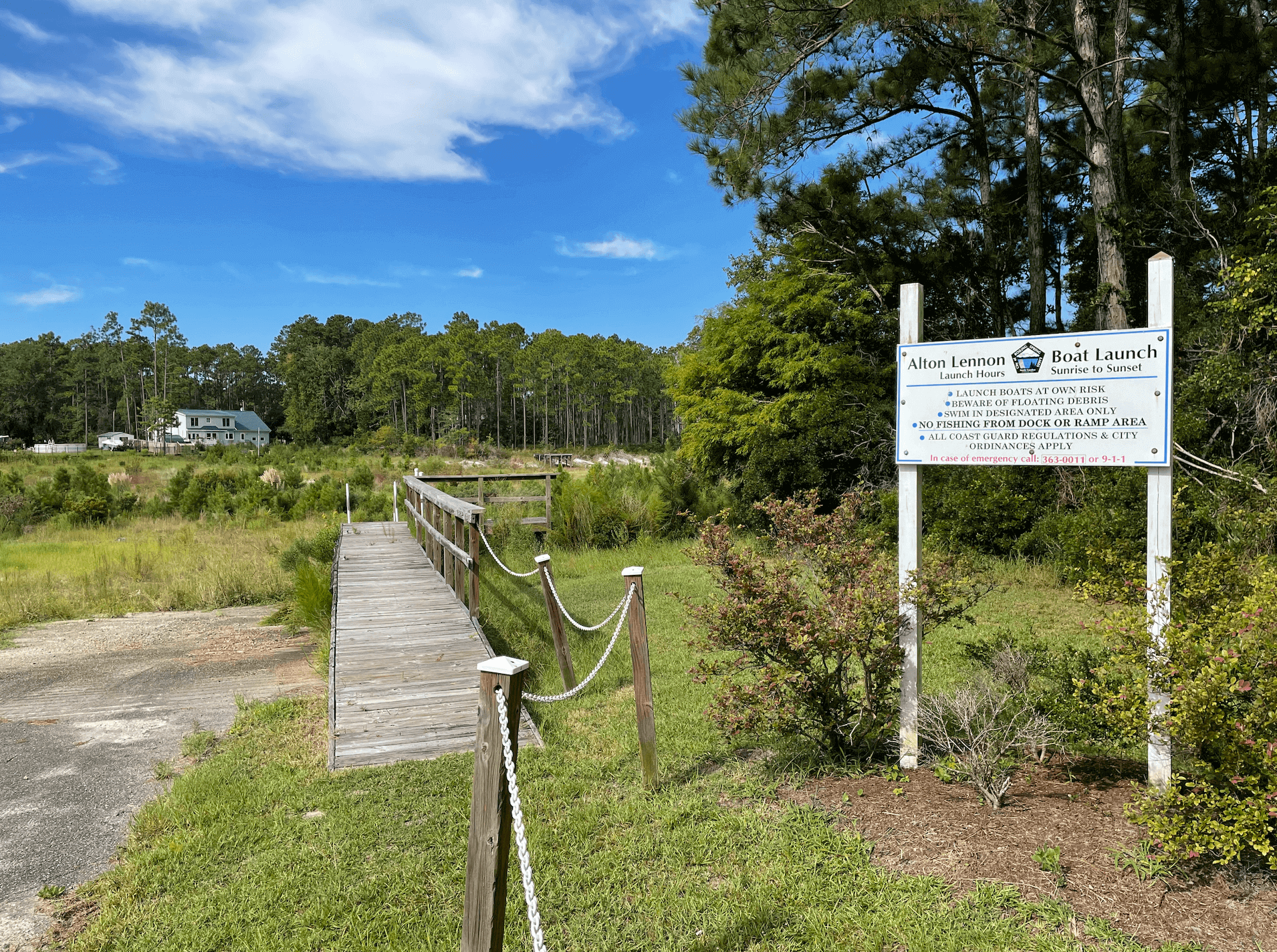 boat dock that leads to dried up reservoir