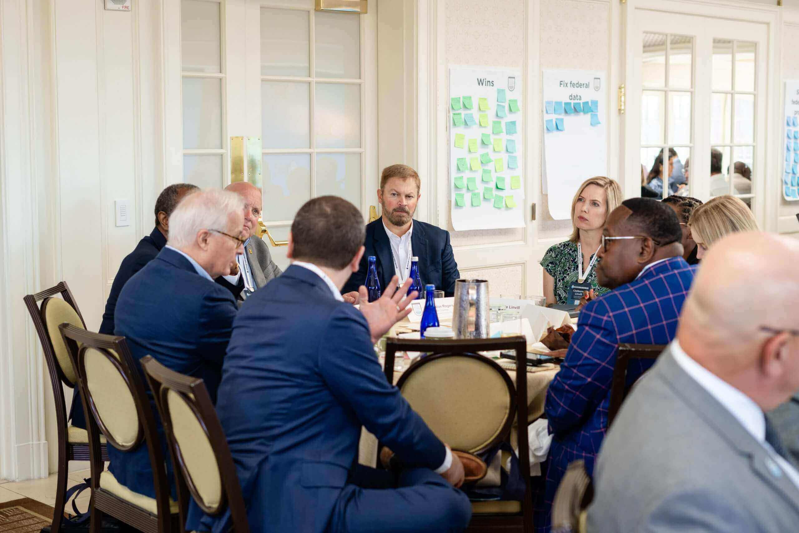 people sitting around a table